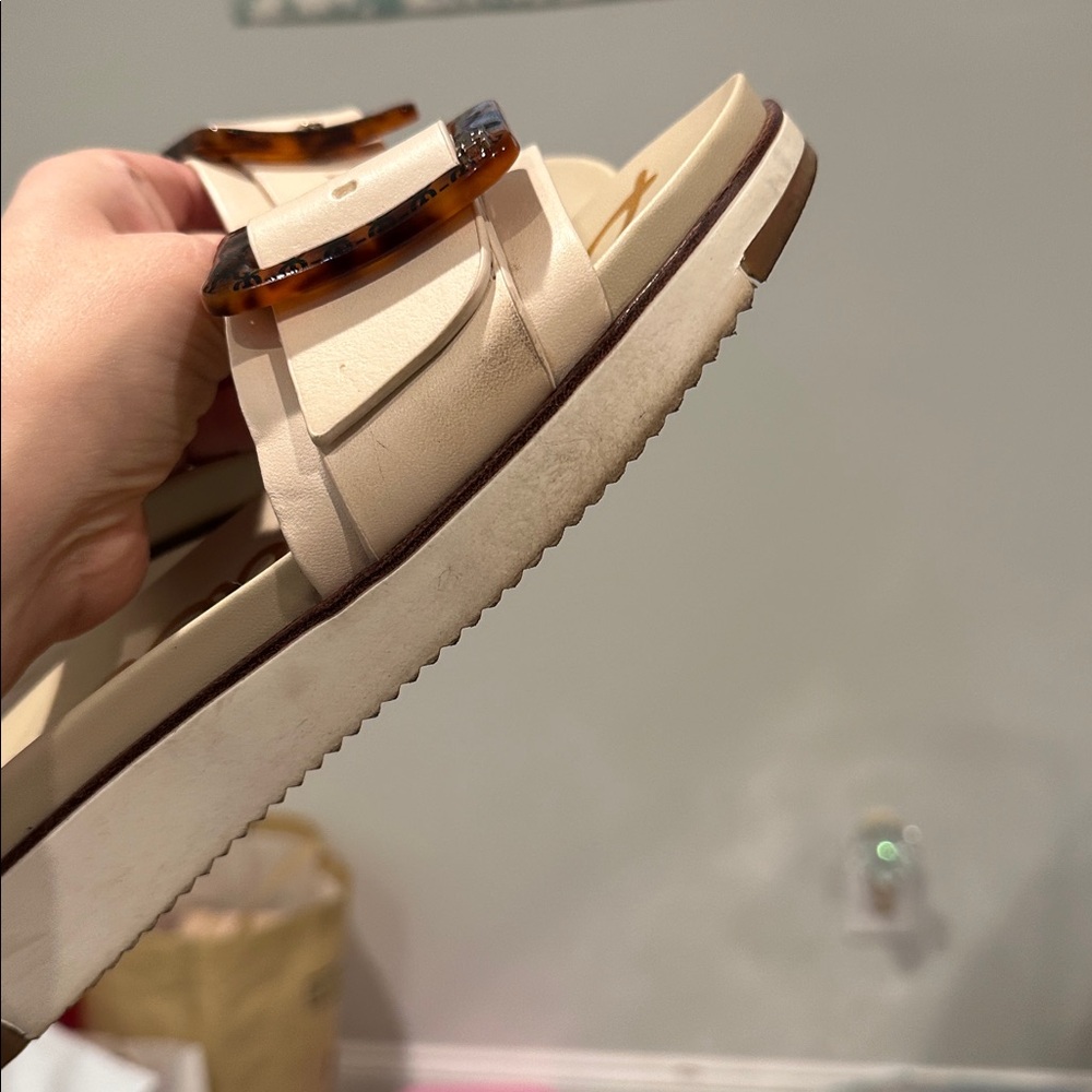 Sam Edelman women’s Ariane slide sandal in ivory leather size 8.5 - Picture 6 of 7